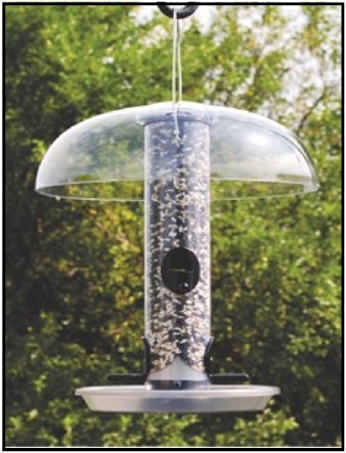 Place Feeders Near Cover Tube Feeder with Baffle and Tray