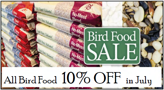 All Bird Food 10% Off in July