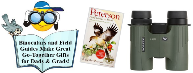 Binoculars and Field Guide for Dads and Grads