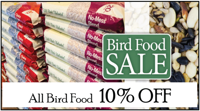 All Bird Food 10% Off in October
