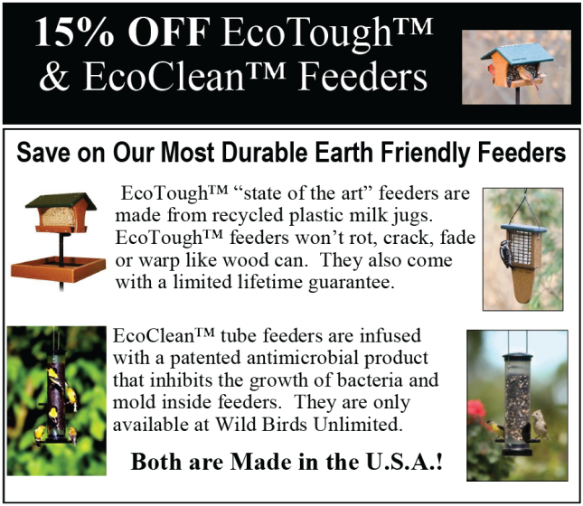 EcoTough and EcoClean Feeders 15% Off